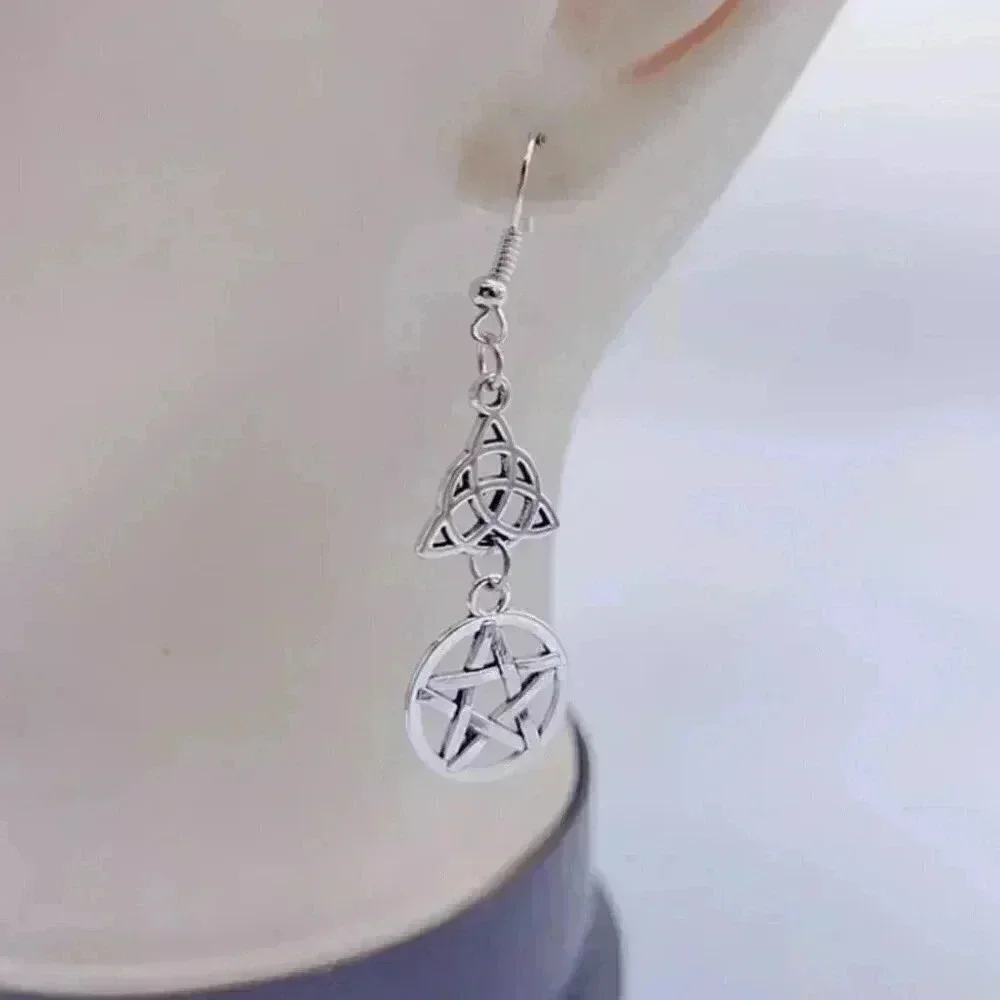 Pentagon Gothic Earring
